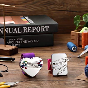 Patelai Magnetic Wrist Pincushions & Rat Tail Combs Set