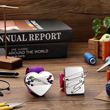 Patelai Magnetic Wrist Pincushions & Rat Tail Combs Set