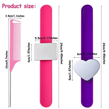 Patelai Magnetic Wrist Pincushions & Rat Tail Combs Set