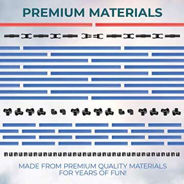 CHEERING PET Complete Deluxe Dog Agility Training Equipment Set, 2 Dog Jumps, Hurdle, Blind, 2 Standard Tunnels and 6 Weave Poles, Premium Dog Agility Exercise Set with Easy Fun Carry Case…