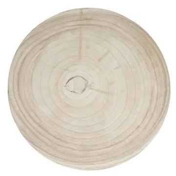 Elegant Boho Hand-Carved Wood Stool for All Styles