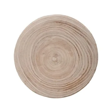 Elegant Boho Hand-Carved Wood Stool for All Styles