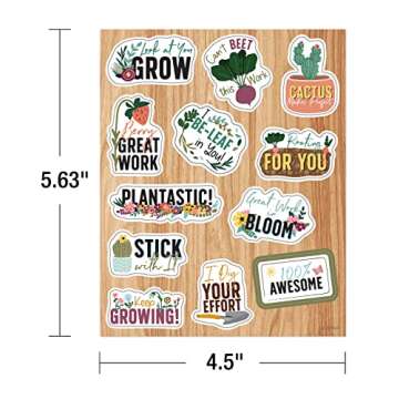 Carson Dellosa Grow Together 72-Piece Motivational Stickers for Kids Pack, Inspirational Classroom Stickers for School Supplies, Reward Stickers, Incentive Chart, and Classroom Prizes