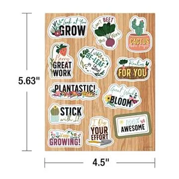 Carson Dellosa Grow Together 72-Piece Motivational Stickers for Kids Pack, Inspirational Classroom Stickers for School Supplies, Reward Stickers, Incentive Chart, and Classroom Prizes