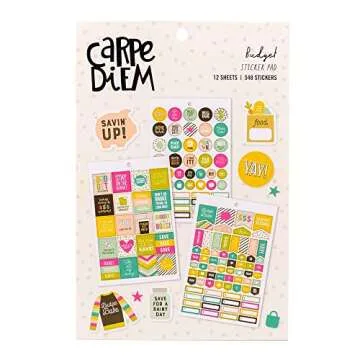 Colorful Budget Stickers for Fun Money Management