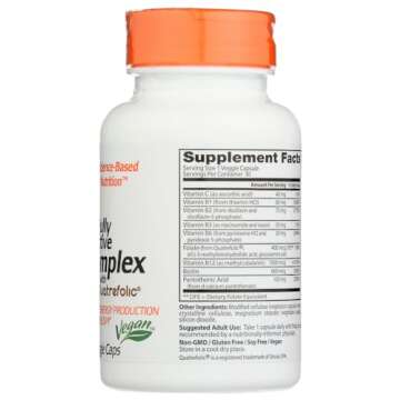 Doctor's Best Fully Active B Complex, Non-GMO, Gluten & Soy Free, Vegan, Supports Energy Production, 30 Count