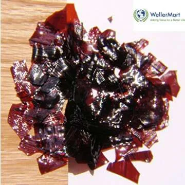 Dewaxed Garnet Shellac Flakes - Premium Quality (1/8 Lb)