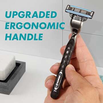 Gillette Mach3 Razor for Men, 1 Razor Handle + 2 Blade Refills