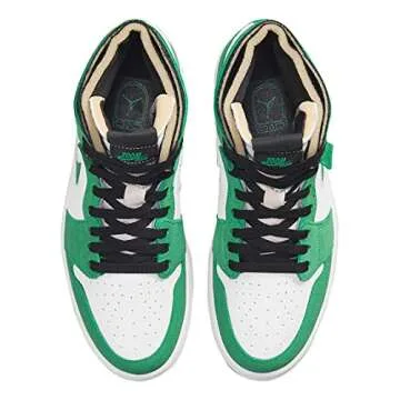 Nike mens Jordan 1 High Zoom Air CMFT, Stadium Green Black-white, 9