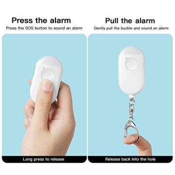 Evershop 130dB USB Rechargeable Personal Alarm Keychain