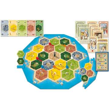 CATAN Family Edition Board Game - Embark on a Quest for Settlement! Strategy Game for Kids & Adults, Ages 10+, 3-4 Players, 60 Minute Playtime, Made by CATAN Studio