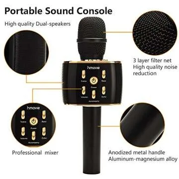 12W Wireless Karaoke Microphone for Parties and Kids