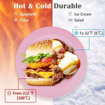 HM-tech 6pcs Bamboo Toddler Plates (8" x 8"), Bamboo Kids Plates for Baby Feeding, Toddler Plates, Tableware for Baby Toddler Kids Bamboo Toddler Dishes & Dinnerware