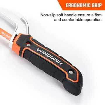 VANQUISH Aluminum Frame Mini Wood Hack Saw Metal Cutter Hand Hacksaw for Woodworking (4851)