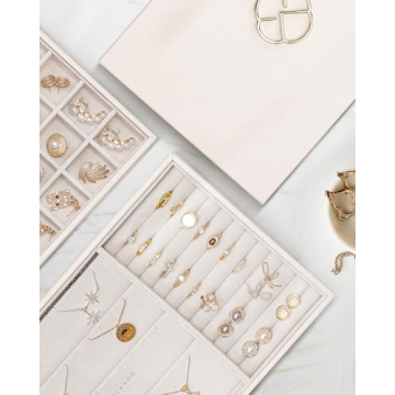 Vlando Miller Jewelry Trays - Stackable & Stylish Storage