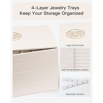 Vlando Miller Jewelry Trays - Stackable & Stylish Storage