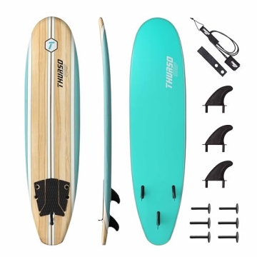 THURSO SURF Aero 7ft Soft Top Foam Beginner Surfboard for All Levels