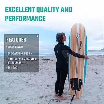 THURSO SURF Aero 7ft Soft Top Foam Beginner Surfboard