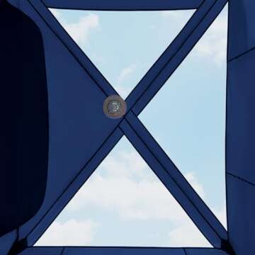 TIMBER RIDGE 5 Person SUV Tent with Movie Screen Weather Resistant Portable for Car SUV Van Camping, Includes Rainfly and Storage Bag, 10' W X 8' L X 7.1' H Blue