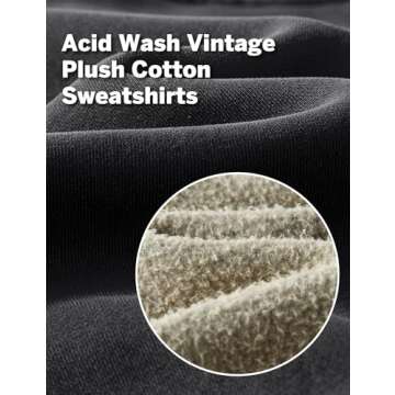 Hatant Women's Acid Wash Hoodie - Stylish Crop Sweatshirt