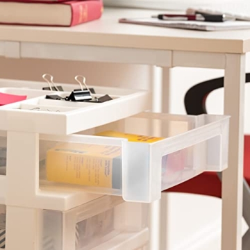 IRIS USA 4-Drawer Plastic Rolling Storage Cart