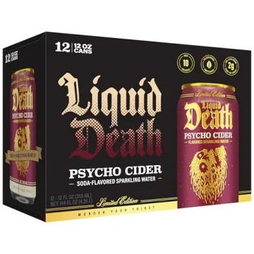 Liquid Death Psycho Cider Sparkling Water 12-Pack
