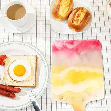 IKEPAHOK Resin Silicone Tray Molds, Epoxy Casting Mold for DIY Large Rectangle Serving Cutting Board with Handle, Kitchen Essential for Home Decoration and Crafting