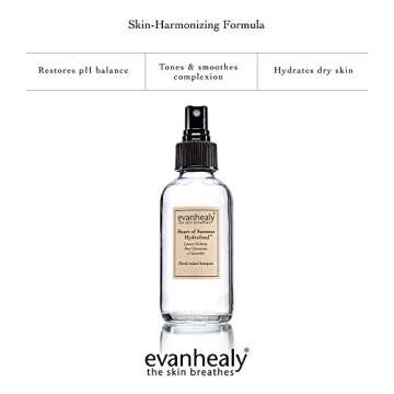 evanhealy Floral Trinity HydroSoul | Copper Distilled Hydrosol | Refreshing Face Toner | Organic Facial Tonic | Beauty Water Face Spray | Skin Toner for Face | Alcohol Free Toner