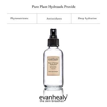 evanhealy Floral Trinity HydroSoul | Copper Distilled Hydrosol | Refreshing Face Toner | Organic Facial Tonic | Beauty Water Face Spray | Skin Toner for Face | Alcohol Free Toner