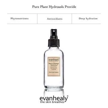 evanhealy Floral Trinity HydroSoul | Copper Distilled Hydrosol | Refreshing Face Toner | Organic Facial Tonic | Beauty Water Face Spray | Skin Toner for Face | Alcohol Free Toner