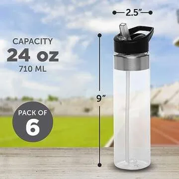 Buy DISCOUNT PROMOS 24 oz BPA Free Water Bottle Online