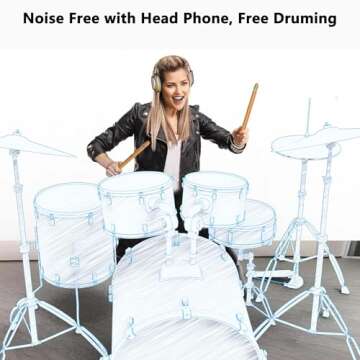 Virtual Electric Drumsticks Air Drum Set for All Ages