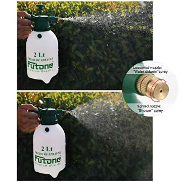 FUTONE 0.5 Gallon Hand Held Garden Sprayer