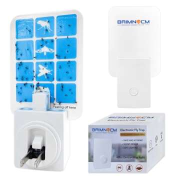 Blue Light Bug Catcher Indoor Plug in, Gnat Traps for House, Indoor Fly Trap for Fruit Moth, Mosquit...