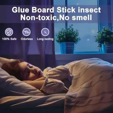 Blue Light Bug Catcher Indoor Plug in, Gnat Traps for House, Indoor Fly Trap for Fruit Moth, Mosquito, Flying Insect Catcher, 4 Device+8 Refills