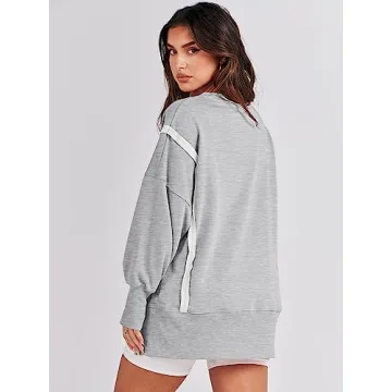 Stylish ANRABESS Women's Oversized Sweatshirt for Fall