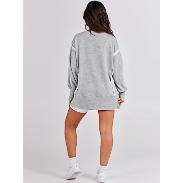 Stylish ANRABESS Women's Oversized Sweatshirt for Fall