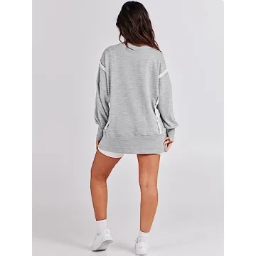 Stylish ANRABESS Women's Oversized Sweatshirt for Fall