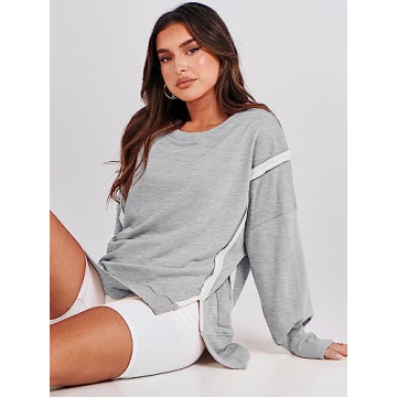 Stylish ANRABESS Women's Oversized Sweatshirt for Fall
