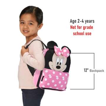 Small Backpack - Disney - Minnie Mouse - Happy Face