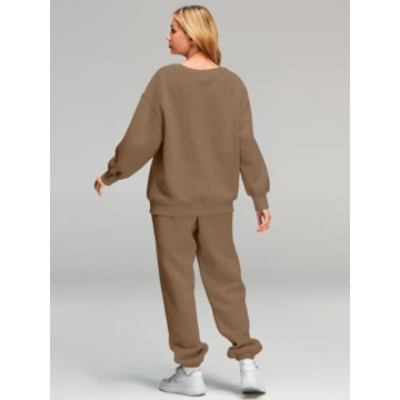 AUTOMET Women's Oversized Sweatsuit Cozy Fall Lounge Set