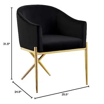 Meridian Furniture Xavier Modern Velvet Dining Chair