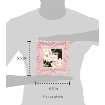 Elegant Laura Ashley Pink Ornate Picture Frame for Home Decor