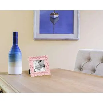 Elegant Laura Ashley Pink Ornate Picture Frame for Home Decor