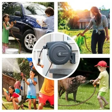 Giraffe Tools 78 ft Heavy Duty Retractable Hose Reel