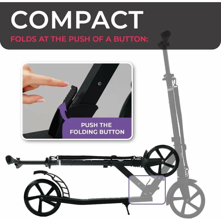 LaScoota Kids and Adult Kick Scooter - 8" Wheels