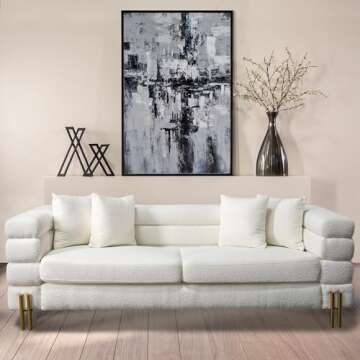 Sagebrook Home 12" Decorative Metal Sculpture - Black Iron Abstract Statue for Table, Desk, Home Dec...