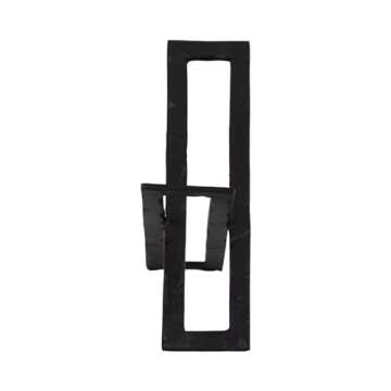 Sagebrook Home 12" Decorative Metal Sculpture - Black Iron Abstract Statue for Table, Desk, Home Decor - Creative Gift Idea for Bold Modern Style