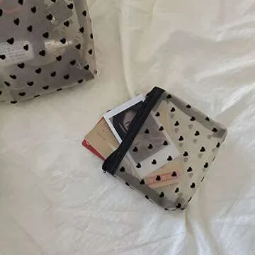 MHDGG Mini Mesh Makeup Bags - 6 Stylish Pouches for Travel