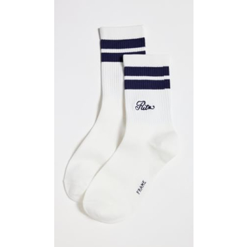 FRAME Women's Ritz Unisex Striped Athletic Socks - Stylish Comfort